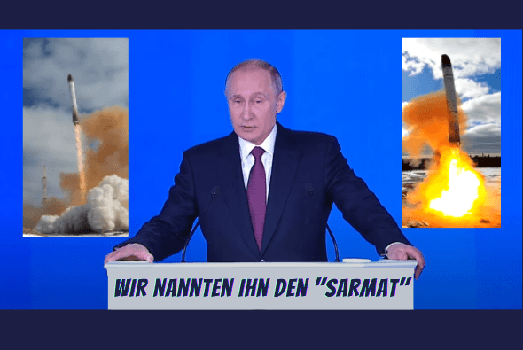 Machtdemonstration: Putin präsentiert die SARMAT - Rakete