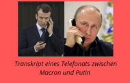 Wortprotokoll des historischen Telefonats Macron - Putin